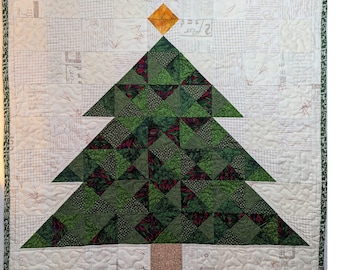 Mini Tree Wall Hanging - PDF Quilt Pattern with SVG Templates