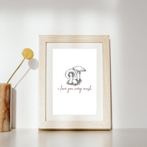 I Love You Very Much: Romantic Digital Download Art Print - Love - Anniversary - Decor - Valentine&#39;s Day Card