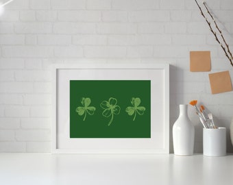 The Luck One: Four-Leaf Clover Blessings - St. Patrick's Day Digital Art
