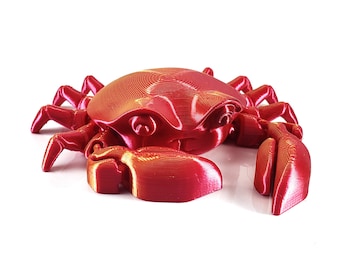 3D Printed Articulating Crab - Fidget Toy