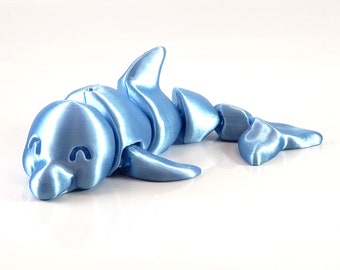 3D Printed Articulating Dolphin - Fidget Toy
