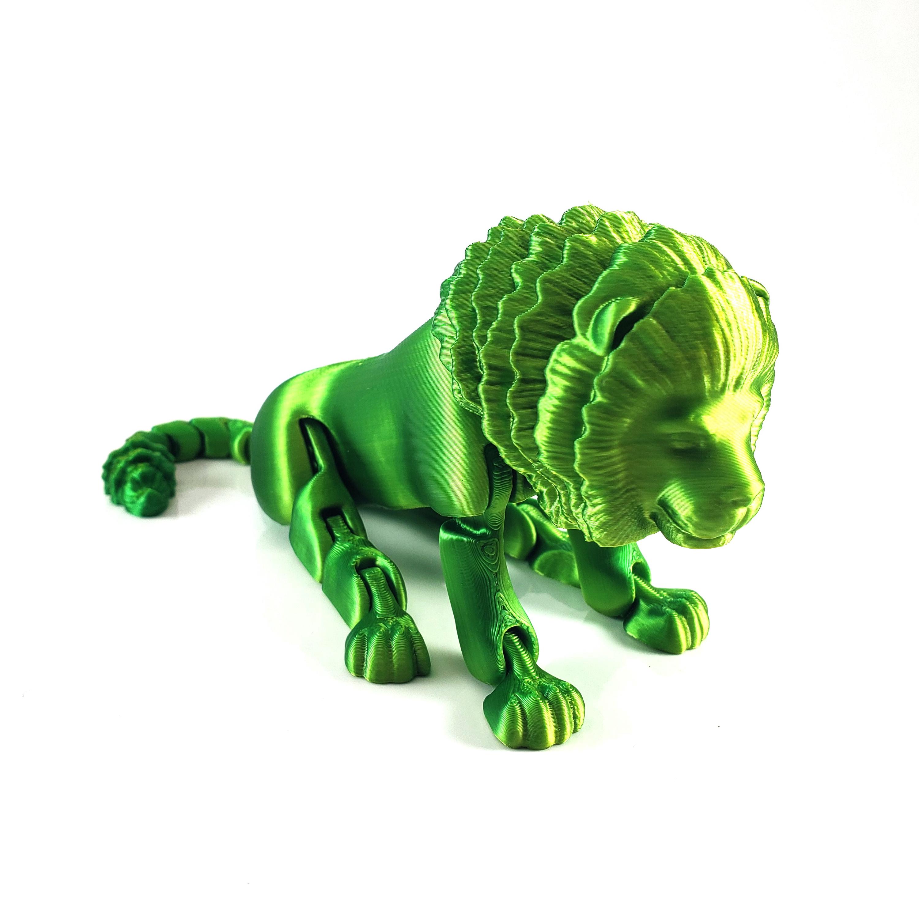 3D Printed Articulating Lion - Fidget Toy - Etsy