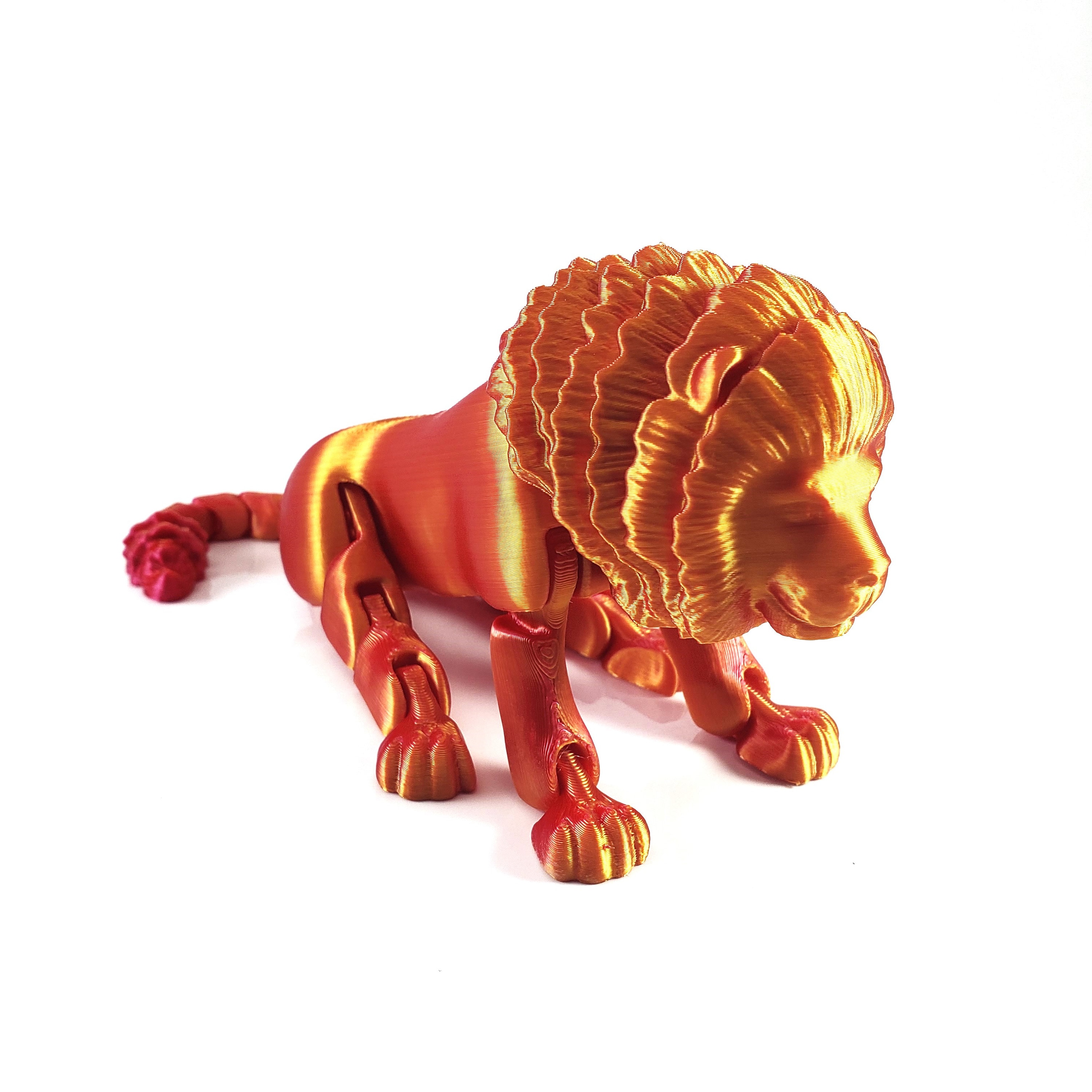 3D Printed Articulating Lion - Etsy 3D Printed Articulating Lion - Etsy