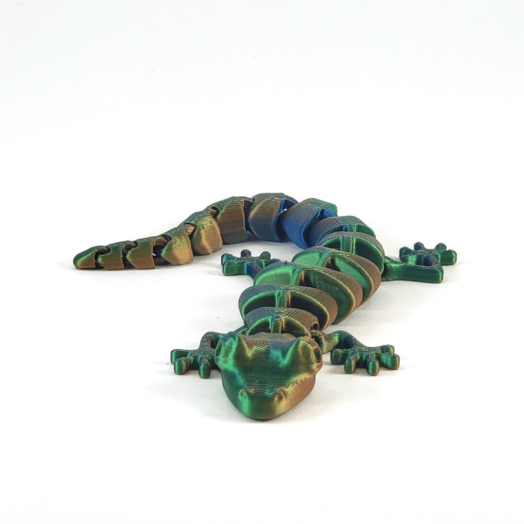 Lizard Fidget 3D Printed Articulating Lizard - Fidget Toy - Etsy