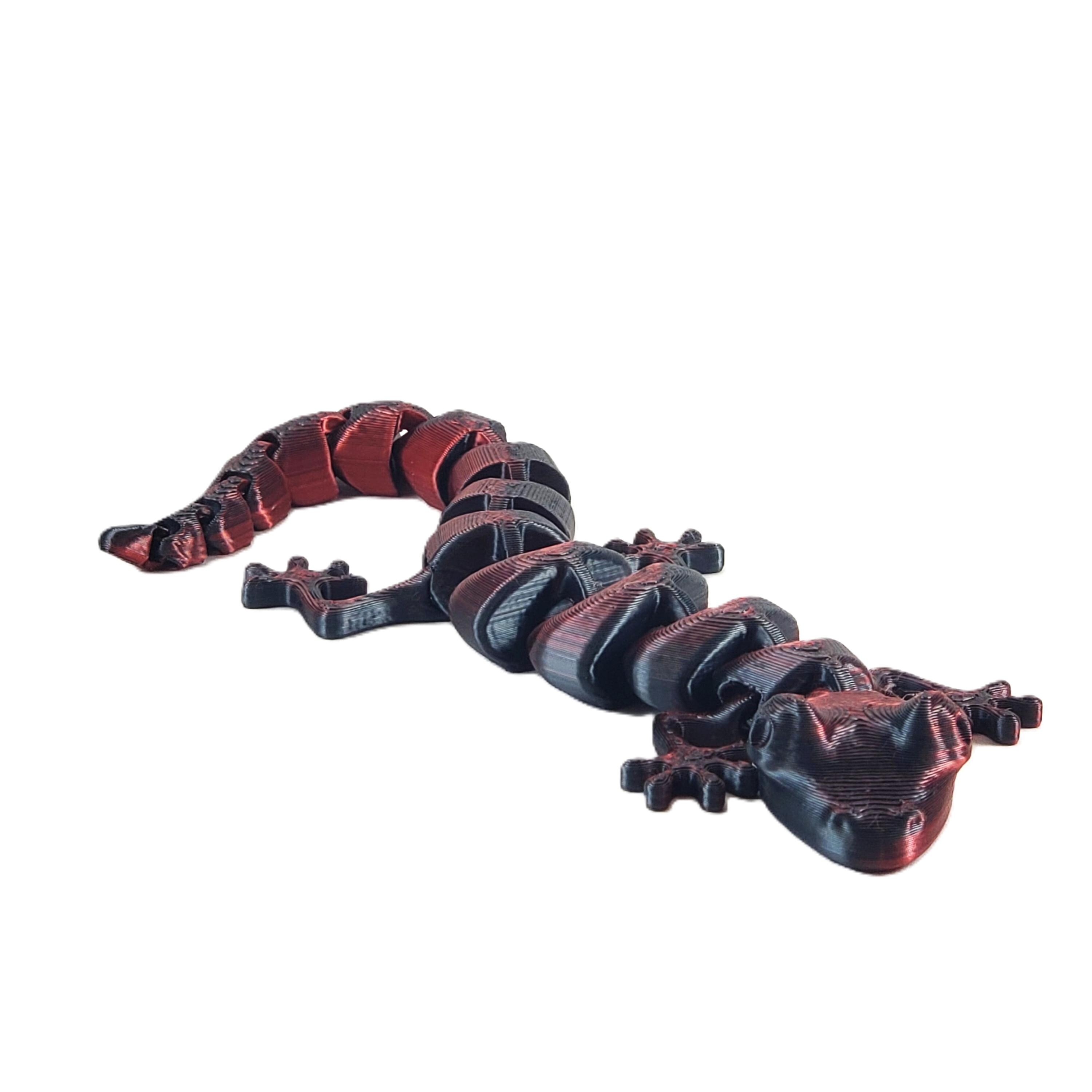Lizard Fidget 3D Printed Articulating Lizard - Fidget Toy - Etsy