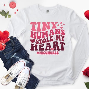 NICU Valentine&#39;s Day Shirt, Neonatal Intensive Care Nurse Shirt, Neonatal ICU Nurse shirt, Nicu Nurse Valentines Gift, NICU staff Shirts