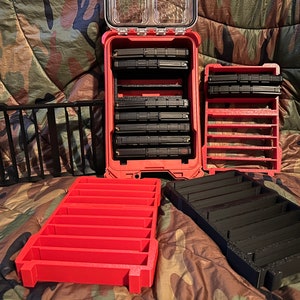 MAGOUT Pmag 9 magazine (.223) holder for your Milwaukee packout box.