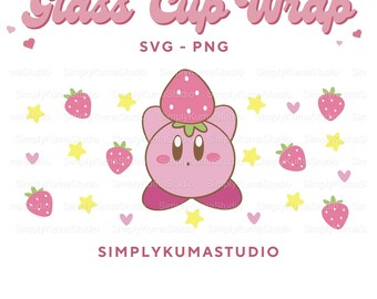 Fraise Kirby coupe en verre fichier numérique SVG/PNG