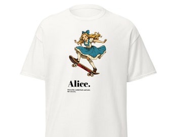 Skater T Shirt | Skater T Shirt | Vintage Skater | Skater Gift | 90s Skate Shirt | Skateboarder | Alice on a Skateboard | Vintage