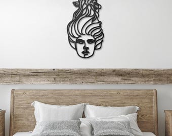 Arte de pared de metal de Medusa