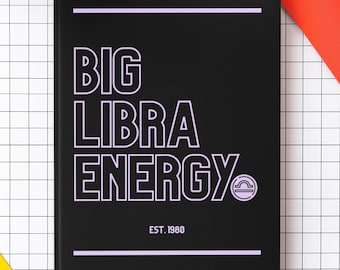 Custom Libra Zodiac Journal, Personalized Zodiac Sign Notebook, Astrology Birthday Gift for Him or Her