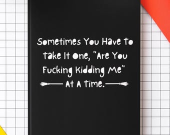 Funny Witchy Journal, Blank Grimoire, Funny Gift for Mom, Birthday Gift for Friend