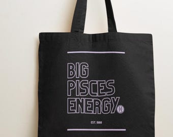 Big Pisces Energy Tote Bag