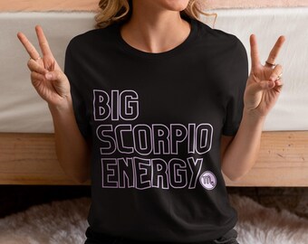 Camiseta del zodiaco con la gran energía de Escorpio