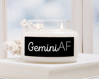 Vela Gemini AF en frasco de boticario (doble mecha)