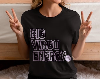 Camiseta del zodiaco con la gran energía de Virgo