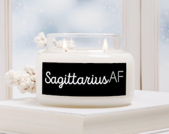 Vela Sagitario AF en frasco de boticario (doble mecha)