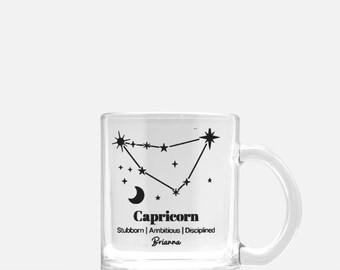 Taza de cristal Capricornio Brianna
