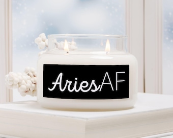 Vela Aries AF en frasco de boticario (doble mecha)