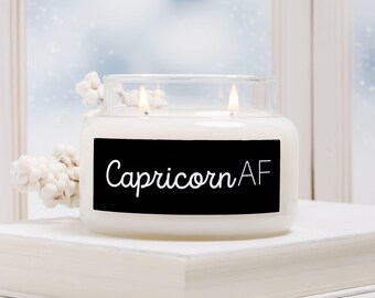 Vela Capricorn AF en tarro de boticario (doble mecha)