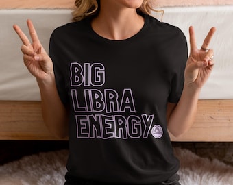Camiseta del zodiaco Libra con gran energía
