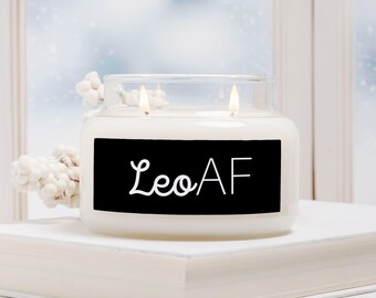 Vela Leo AF en frasco de boticario (doble mecha)