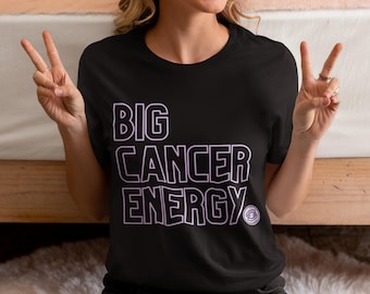 Camiseta del zodiaco con la energía del cáncer grande