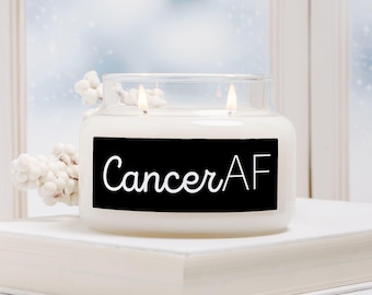 Vela Cancer AF en frasco de boticario (doble mecha)
