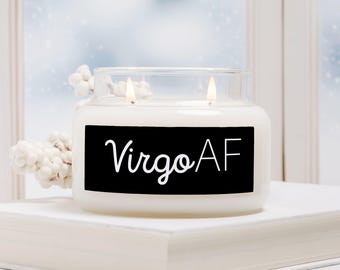 Vela Virgo AF en frasco de boticario (doble mecha)