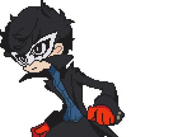 Phantom Thieves Joker Cross Stitch Pattern