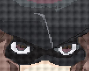 Persona 5 Haru Noir Mask Cross Stitch Pattern