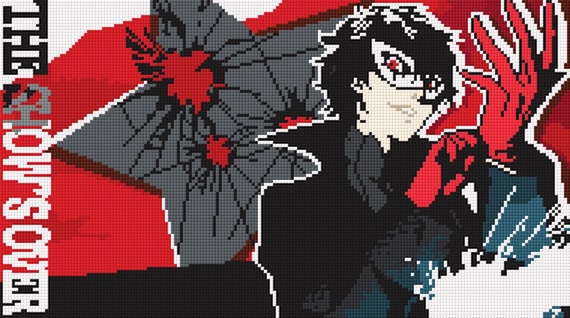 Persona Joker All Out Attack Cross Stitch Pattern