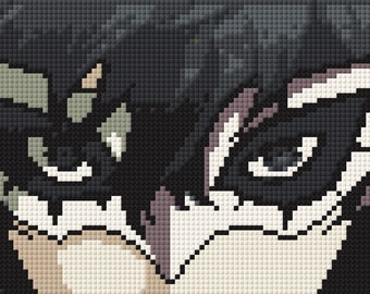 Phantom Thieves Joker Mask Cross Stitch Pattern