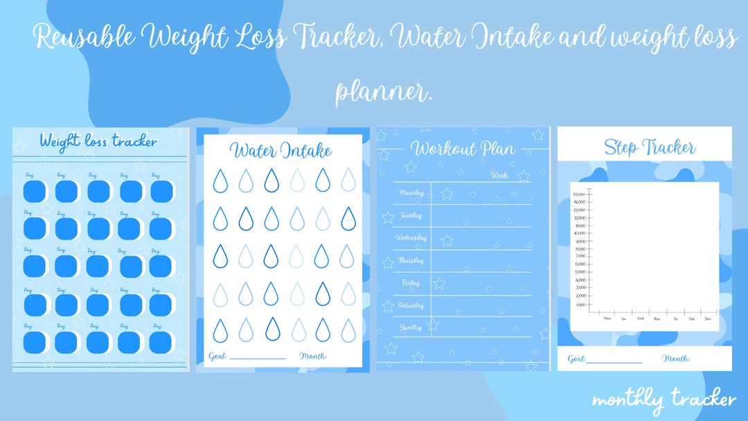 Weight Loss Tracker, Water Intake Tracker, Step Tracker and Workout ...