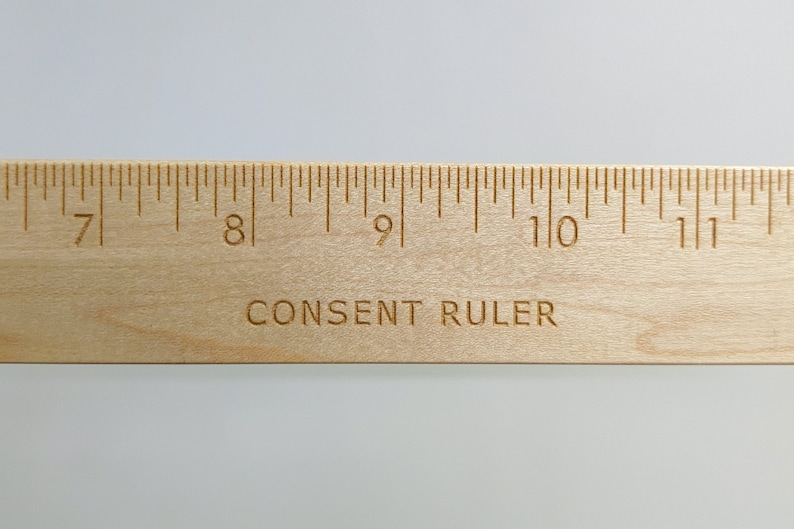 Hard Ruler Consent Ruler: Hard Maple Wood, Impact Toy & Guide - Etsy