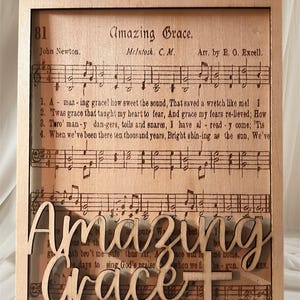 Geweldige genade | Bijbellied SVG | Digitaal bestand Faith | Lasergesneden christelijk bestand | Houten decoratie |