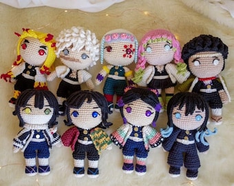 Hashira-Inspired Warriors Crochet Pattern Set | Digital Download - English PDF