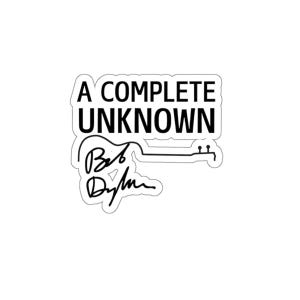 Bob Dylan Signature Kiss-Cut-stickers, sticker muziekmemorabilia, decor gitaarkoffer, songwriter laptopsticker, cadeau dichter, cadeau schrijver