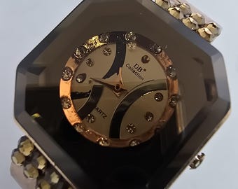 Vintage DB Collection Rose Gold Octagon Damenuhr DB729 Quartz Ersatzteile / Reparatur