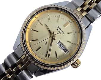 ""Citizen Quartz"" Damenuhr 6000-075692 Zwei Ton Day Datum Ersatz / Reparaturen."