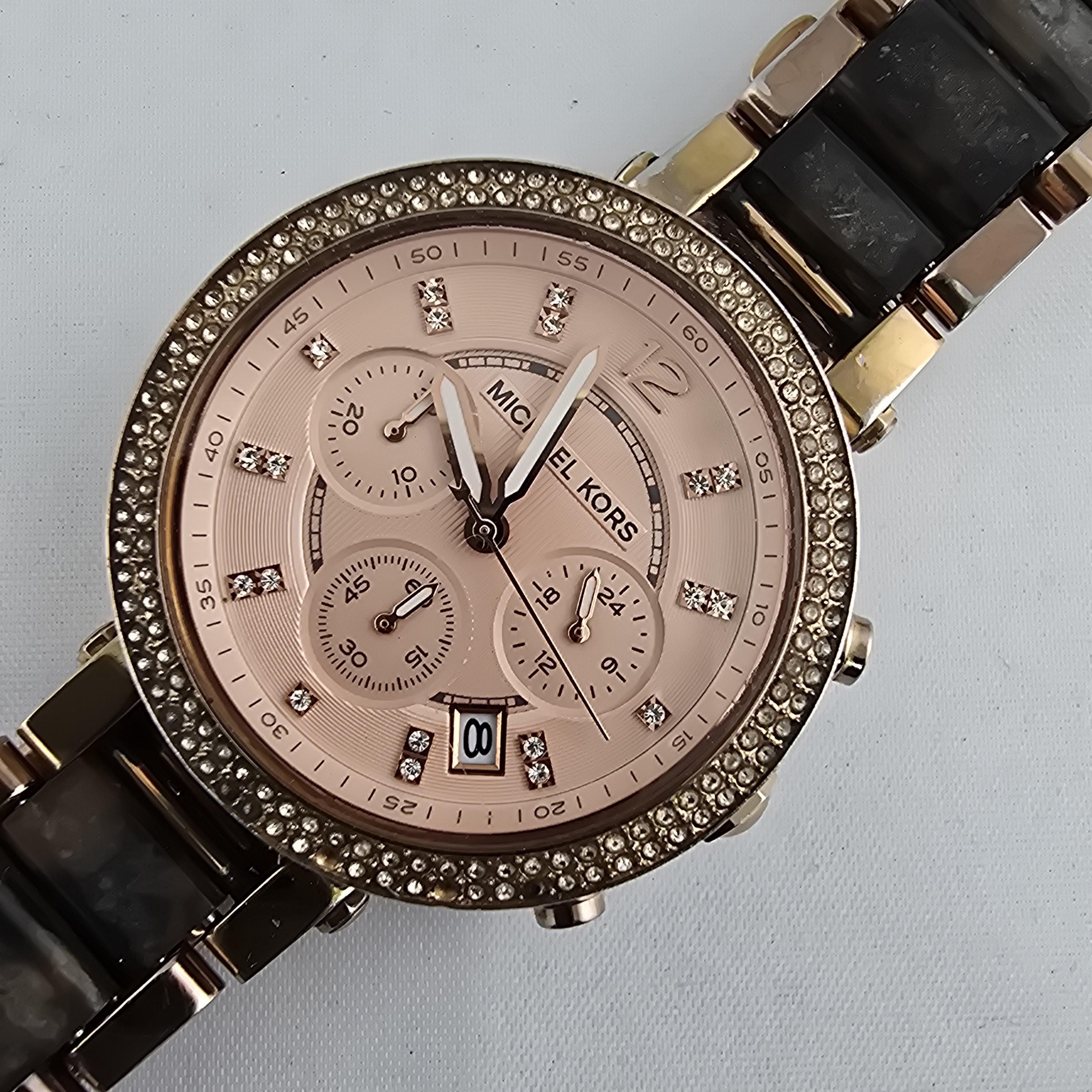 Michael Kors Parker MK5538 Rose Gold Chronograph Watch 