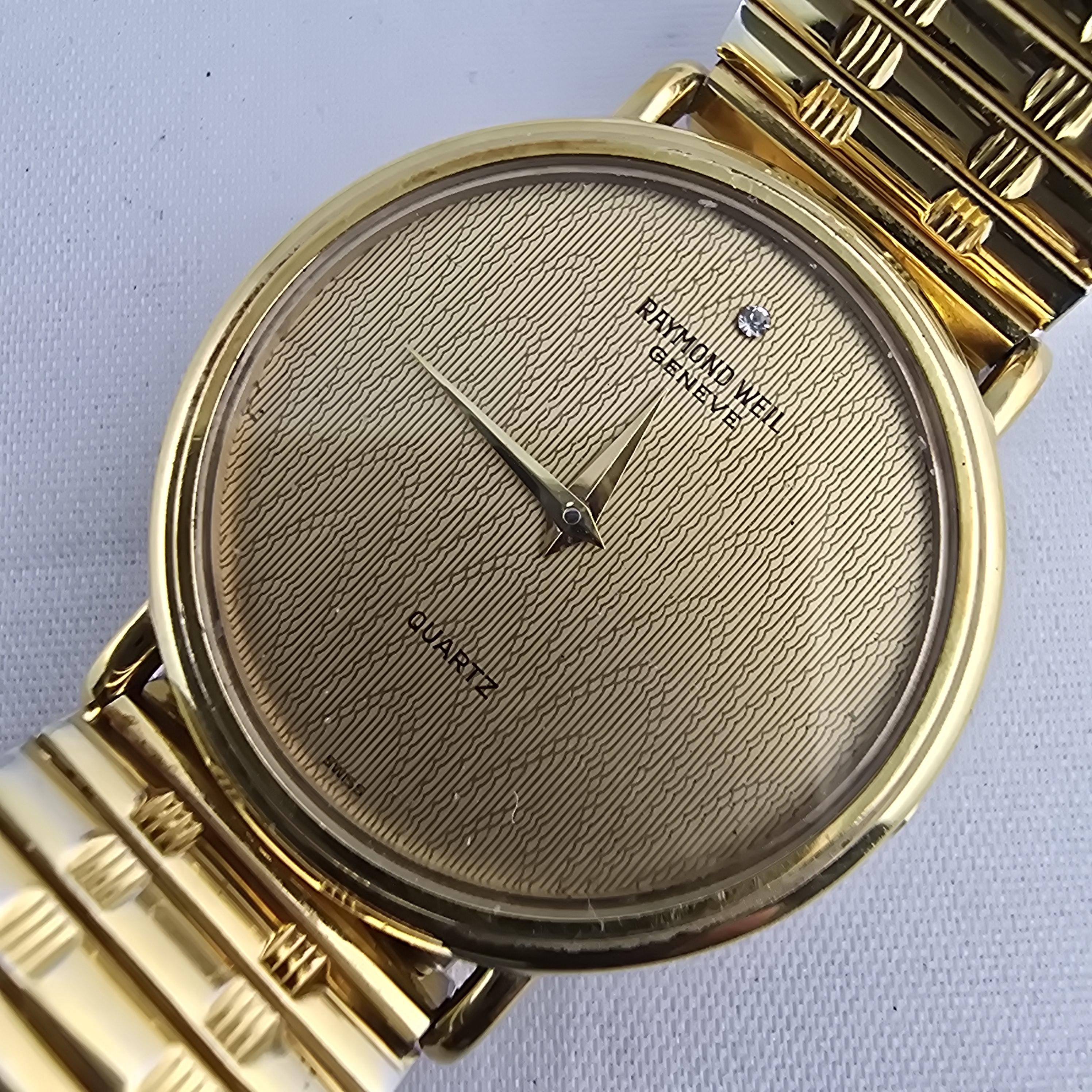 Raymond Weil 9514 Ladies Diamond 18K Gold Plated Swiss  display picture 2