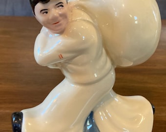Vintage I Am A Sailor Boy Ceramic Hand Painted Coin Bank With