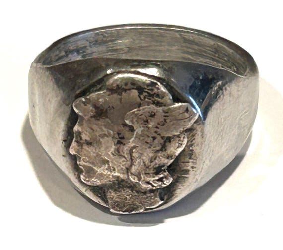 Vintage Mercury Dime Ring Size 8.5