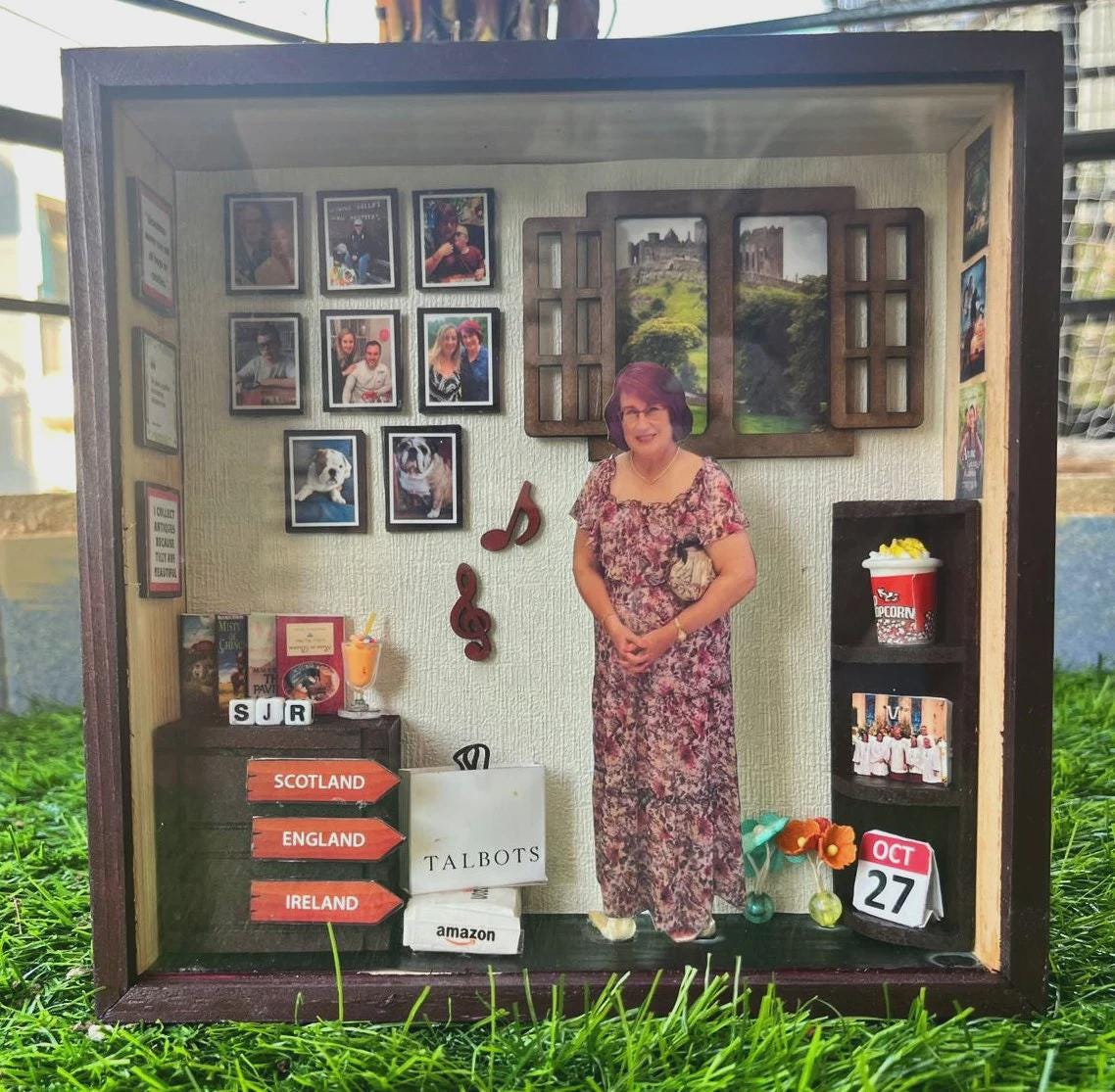 Custom Personalized Shadow Box Unique 3D Miniature Frame Your Photos ...