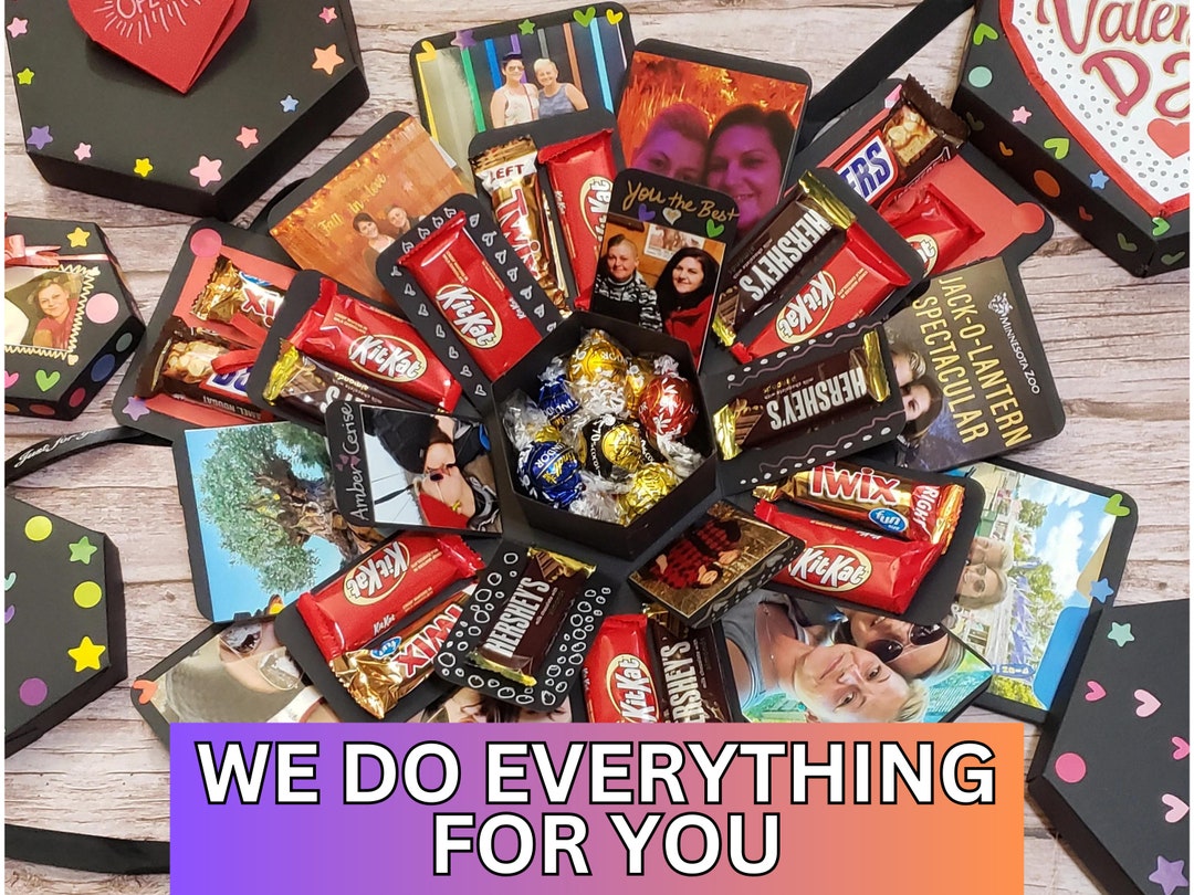 Gift Box Inception Personalized Explosion Gift Box, Photo & Chocolate Surprise Gift ...