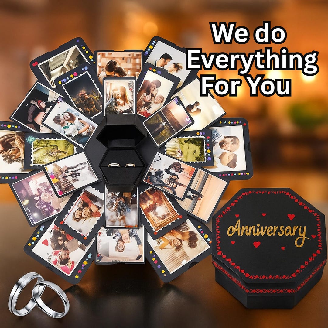 Surprise Reveal Box Exploding Gift Box for Her Photo Album Chocolate ...