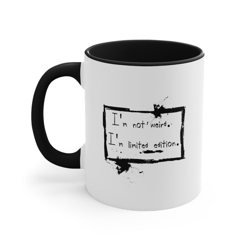Cryptid Jackalope Mug, Whimsical Bunny Coffee Mug, Sarcastic Rabbit Cup, Original Art, Quirky Home Decor For Kitchen, Artsy Hand Drawn Gift image 7