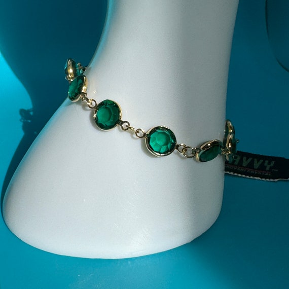 Vintage 1980's Emerald Green Swarovski Crystal 7"… - image 2