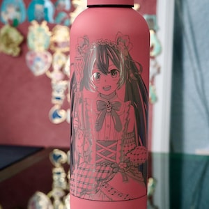 strawberry miku water bottle